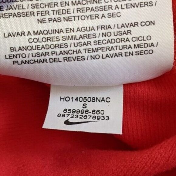 Nike Relay Red Running Pullover Cowl Neck Pullover Sweater Size S Small - Picture 4 of 8